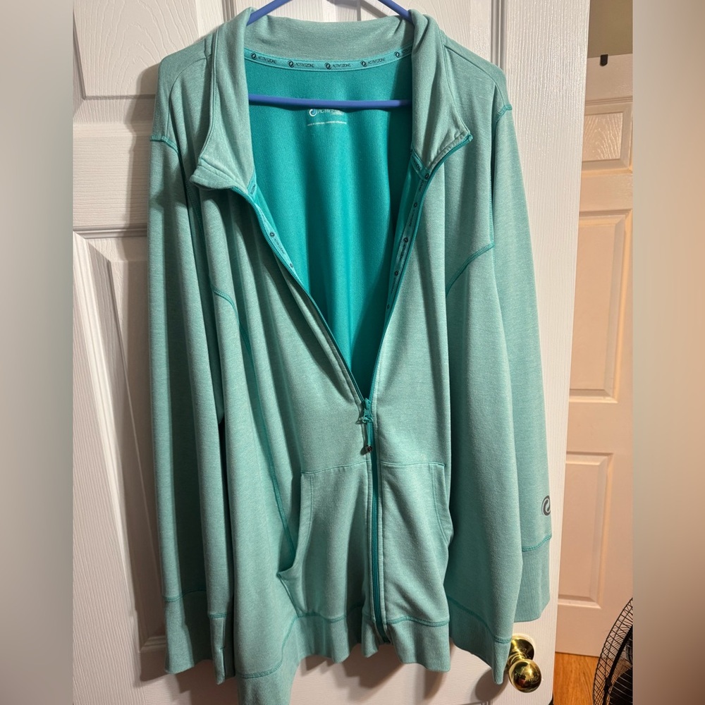 Teal Active Zone Warm Up Jacket